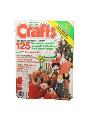Crafts Magazine Holiday Issue November 1985 125 Handmade Christmas Projects Vint